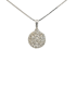 Collana Fiore Pavé Diamanti 0,50ct Oro Bianco 18kt
