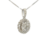 Collana Fiore Pavé Diamanti 0,75ct Oro Bianco 18kt