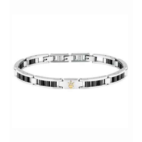 Bracciale Maserati Acciaio Nero Ceramic JM225ATZ57