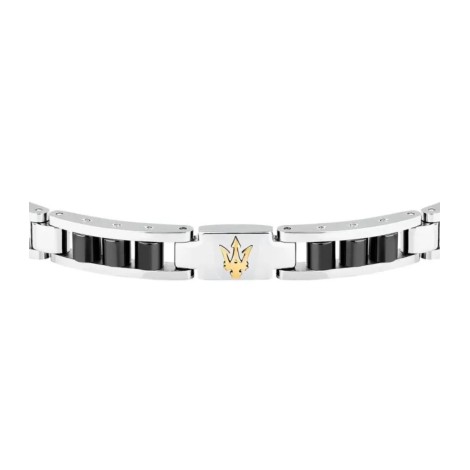 Bracciale Maserati Acciaio Nero Ceramic JM225ATZ57