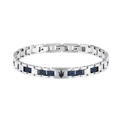 Bracciale Maserati Acciaio Blu Iconic JM225AVD87
