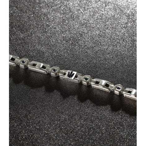 Bracciale Maserati Acciaio Crystal Blu Iconic JM423AVD15