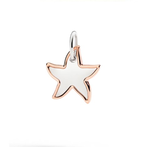 Ciondolo Dodo XL Stellina Argento e Oro Rosa