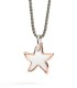 Ciondolo Dodo XL Stellina Argento e Oro Rosa