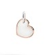 Ciondolo Dodo XL Cuore Argento e Oro Rosa