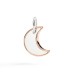 Ciondolo Dodo XL Luna Argento e Oro Rosa