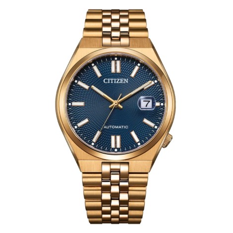Orologio Citizen Tsuyosa Blu Dorato Giallo Bracciale Jubilee NK0023-57L