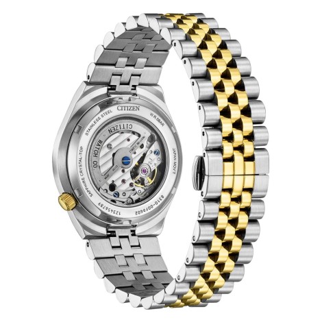 Orologio Citizen Tsuyosa Verde Acciaio Oro Bracciale Jubilee NK0024-54X