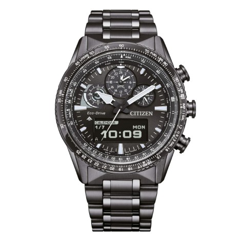 Orologio Citizen Promaster Sky IP Nero Chrono Ibrido JV2005-58E