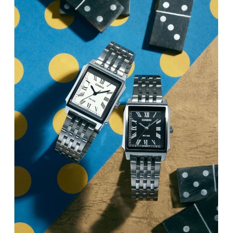 Orologio Casio Analogico Nero Acciaio MTP-B190D-1BVEF