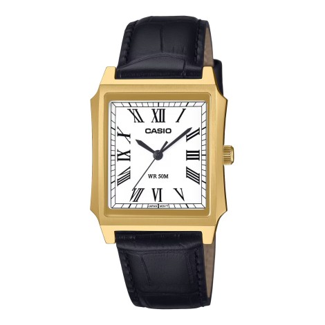 Orologio Casio Analogico Nero Pelle MTP-B190GL-7BVE