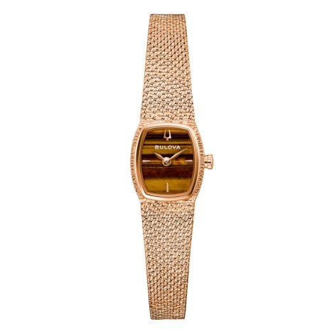 Orologio Bulova Lady Goddess Of Time Marrone 97L185