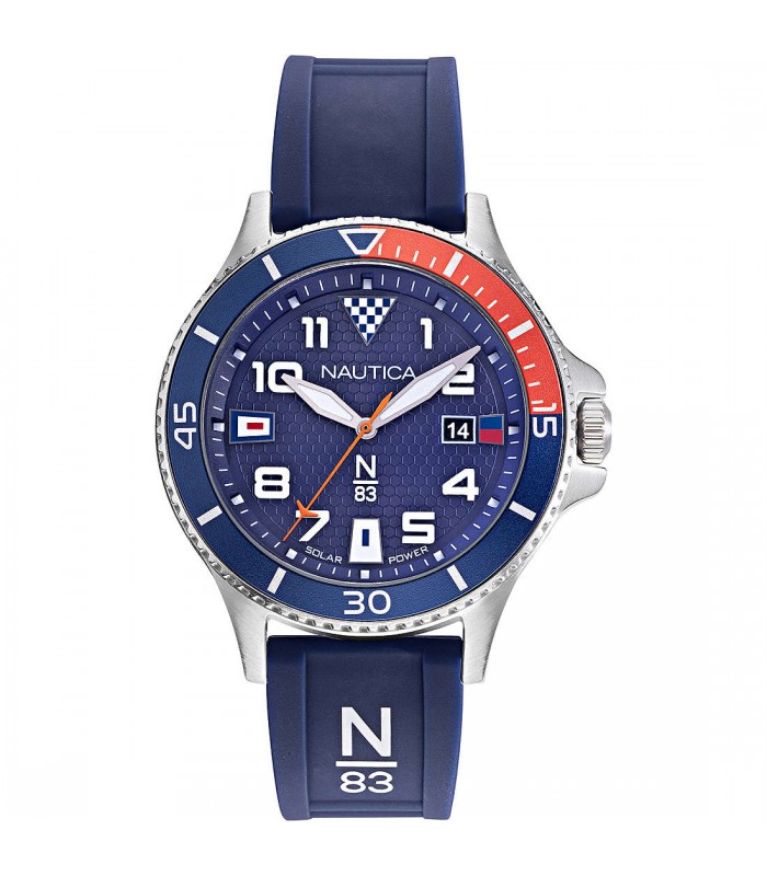 Orologio Nautica Wave Garden Uomo Modello NAPWGS907, Cassa In Acciaio, Quadrante Blu, Movimento Al Quarzo