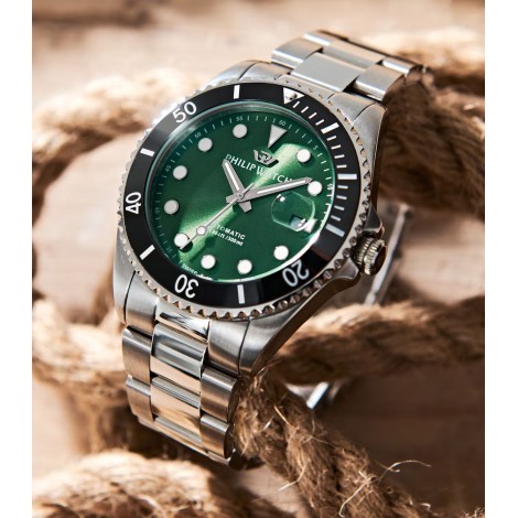 Orologio Philip Watch Caribe Diving Verde R8223597118