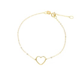 Bracciale Cuore Passante Oro Giallo 18kt