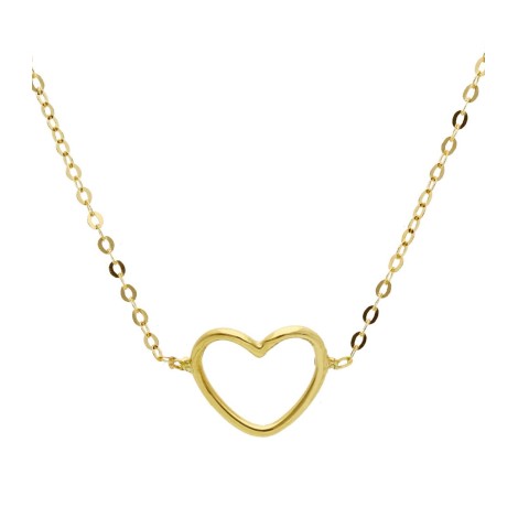 Collana Cuore Passante Oro Giallo 18kt