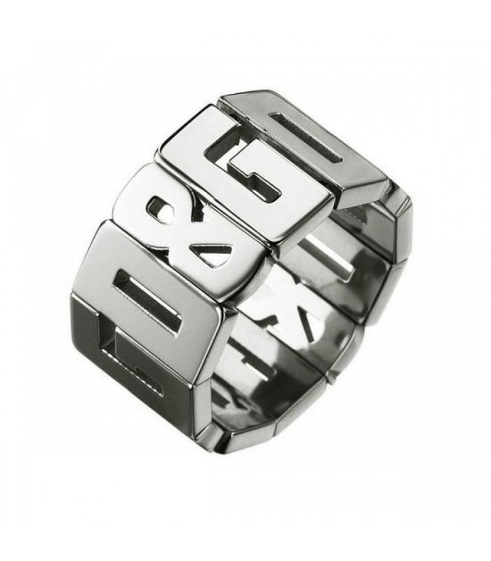 Anello Unisex Dolce & Gabbana in acciaio Misura 14 DJ0537 Anello Unisex Dolce & Gabbana in acciaio Misura 14 DJ0537