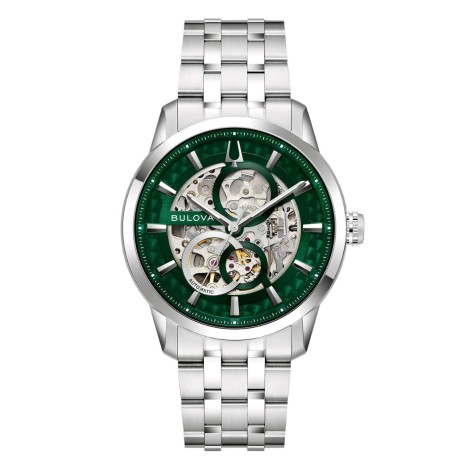 Orologio Bulova Sutton Skeleton Verde 96A329