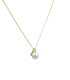 Collana Perla Bianca Argento Dorato