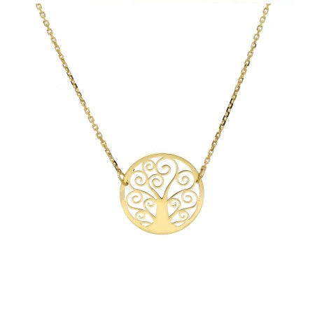 Collana Albero Della Vita Oro Giallo 18kt