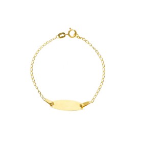 Bracciale Targhetta Oro Giallo18kt