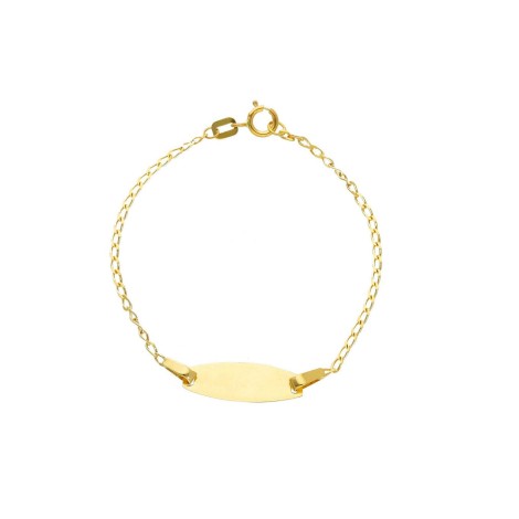 Bracciale Targhetta Oro Giallo18kt