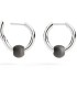 Orecchini Hoop Pepita Argento & Titanio