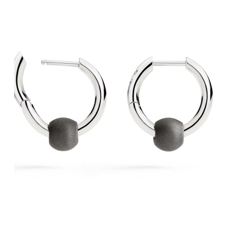 Orecchini Hoop Pepita Argento & Titanio