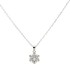 Collana Fiocco Di Neve Zirconi Argento