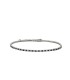 Bracciale Tennis Argento e Zirconi Bianchi e Neri