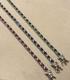 Bracciale Tennis Argento e Zirconi Verdi 2,5mm