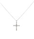 Collana Argento Croce e Zirconi