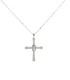 Collana Argento Croce e Zirconi