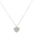 Collana Cuore Pavé Di Zirconi Argento