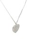 Collana Cuore Pavé Di Zirconi Argento