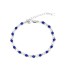 Bracciale Argento e Zirconi Ovali Blu