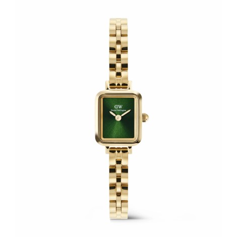 Orologio Daniel Wellington Quadro Mini Arch 3-link Emerald Sunray Gold DW00100852