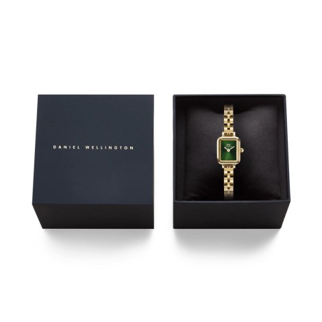 Orologio Daniel Wellington Quadro Mini Arch 3-link Emerald Sunray Gold DW00100852