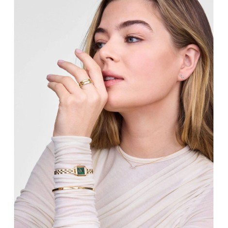 Orologio Daniel Wellington Quadro Mini Arch 3-link Emerald Sunray Gold DW00100852