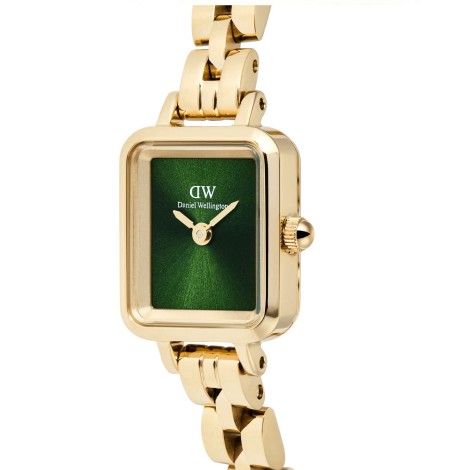 Orologio Daniel Wellington Quadro Mini Arch 3-link Emerald Sunray Gold DW00100852