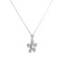 Collana Argento Fiore Zirconi E Perle