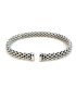 Bracciale Bangle Maglia Intrecciata Argento