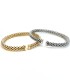 Bracciale Bangle Maglia Intrecciata Argento Dorato