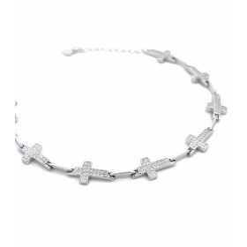 Bracciale Argento Croci Con Zirconi