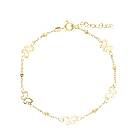 Bracciale Farfalle Oro Giallo 9kt