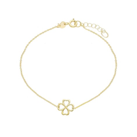 Bracciale Quadrifoglio Oro Giallo 9kt