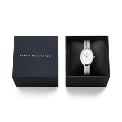Orologio Daniel Wellington Juliette Braided Mesh White Sunray Silver DW00100884