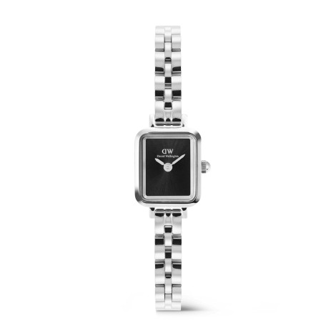 Orologio Daniel Wellington Quadro Mini Arch 3-link Onyx Sunray Silver DW00100845