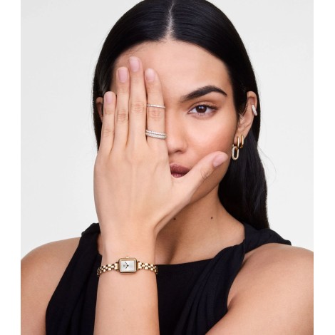 Orologio Daniel Wellington Quadro Mini Arch 3-link White Sunray Gold DW00100850