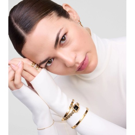 Orologio Daniel Wellington Quadro Mini Arch 3-link Onyx Sunray Gold DW00100851